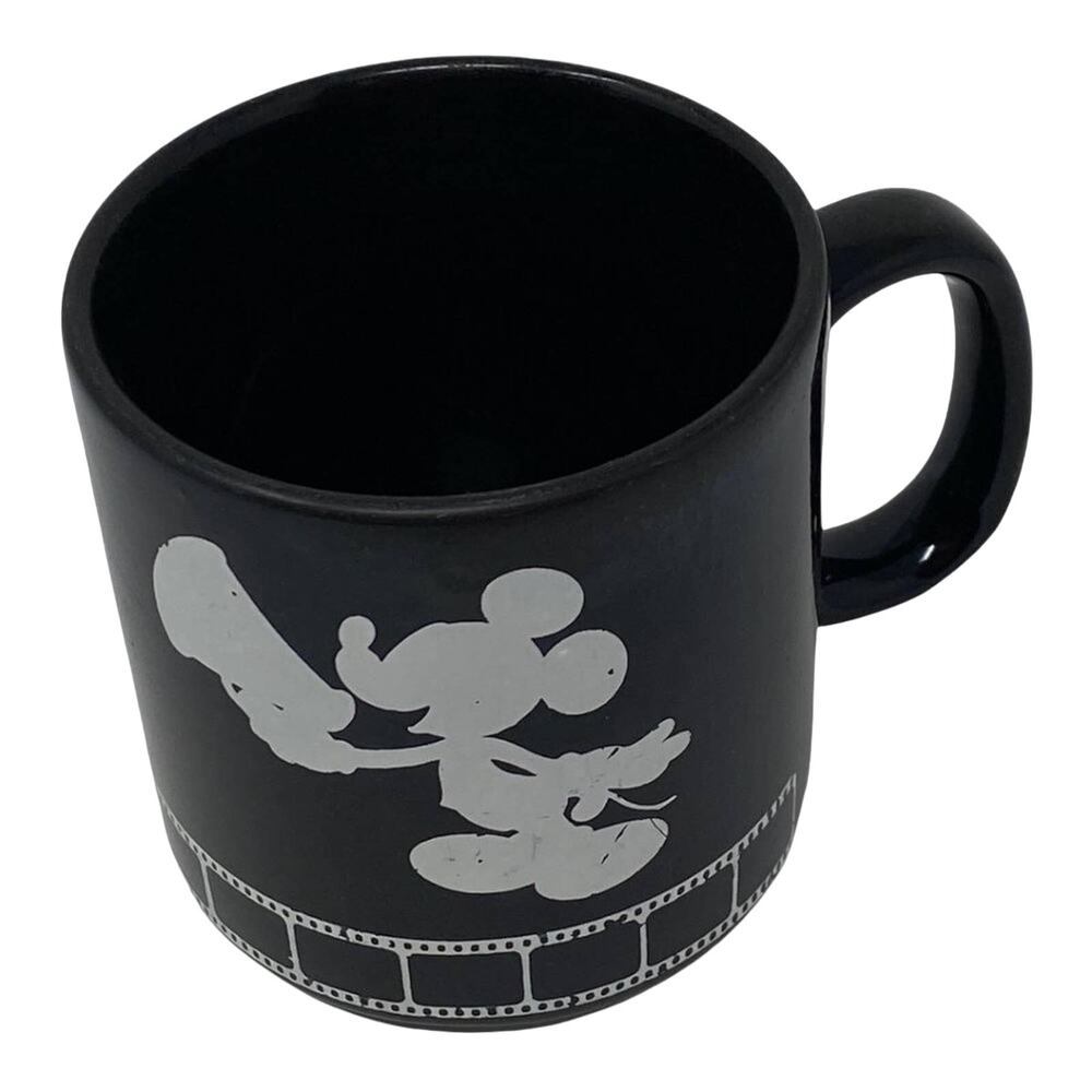 Walt Disney Studios Vintage Black Directors Mickey Silhouette Ceramic Coffee Mug